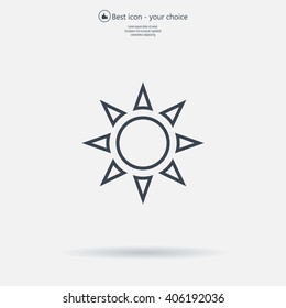 Sun - vector icon