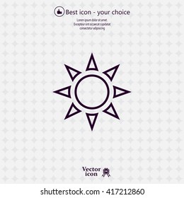 Sun - vector icon