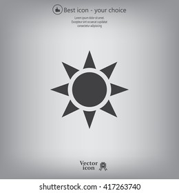 Sun - vector icon