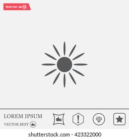 Sun Vector Icon