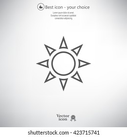 Sun - vector icon