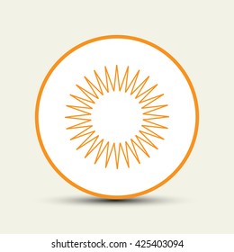 sun, vector, icon