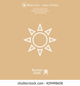 Sun - vector icon