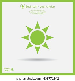 Sun - vector icon