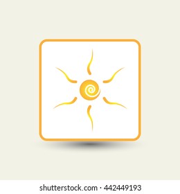 sun, vector, icon