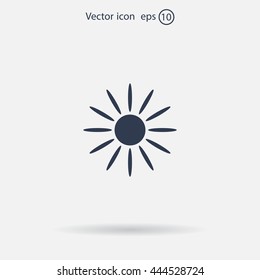 Sun Vector Icon
