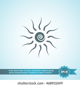 sun, vector, icon