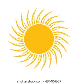 Sun vector icon