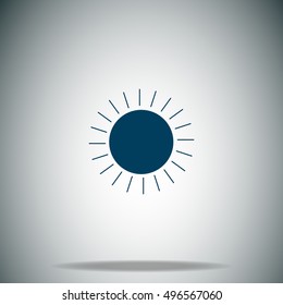 Sun vector icon