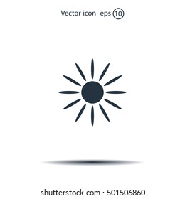 Sun Vector Icon