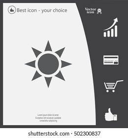 Sun - vector icon