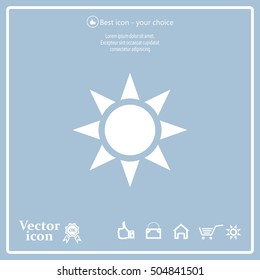 Sun - vector icon