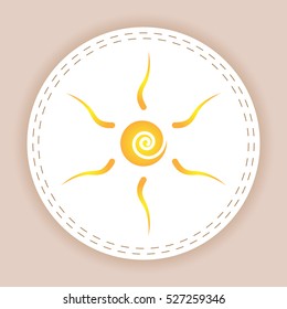 sun, vector, icon