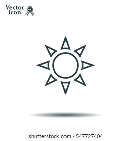 Sun - vector icon