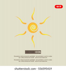 sun, vector, icon