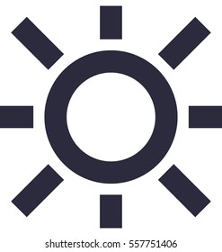 Sun Vector Icon