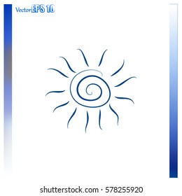 Sun vector icon