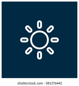 Sun vector icon