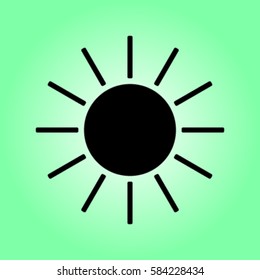 Sun vector icon