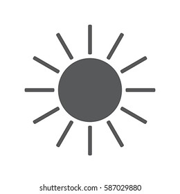 Sun vector icon