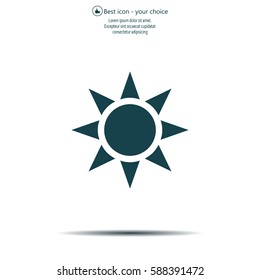 Sun - vector icon
