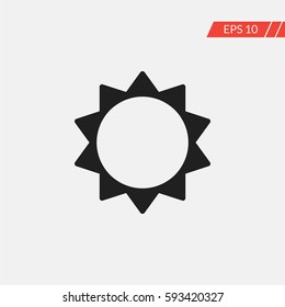 Sun vector icon