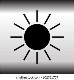 Sun vector icon