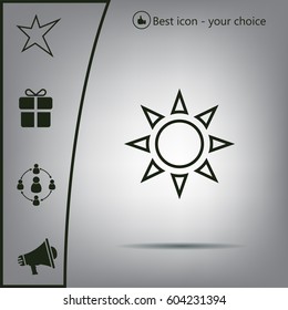 Sun - vector icon