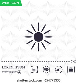 Sun Vector Icon