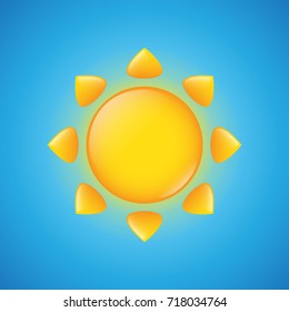 Sun vector icon