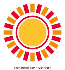 Sun vector icon