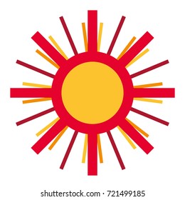 Sun vector icon