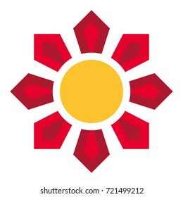 Sun vector icon