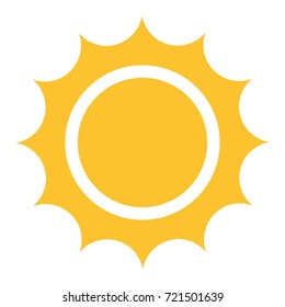 Sun vector icon