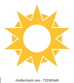 Sun vector icon