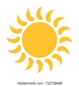 Sun vector icon