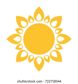 Sun vector icon
