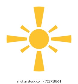 Sun vector icon