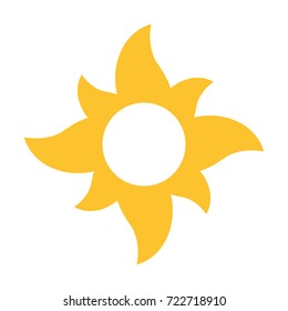 Sun vector icon