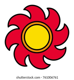 Sun vector icon