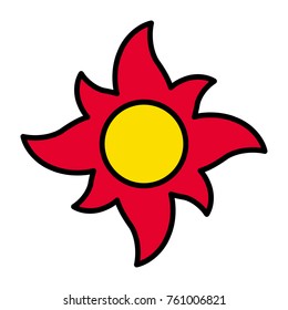 Sun vector icon