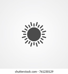 Sun vector icon