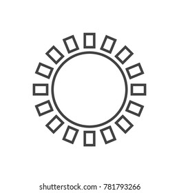 Sun vector icon