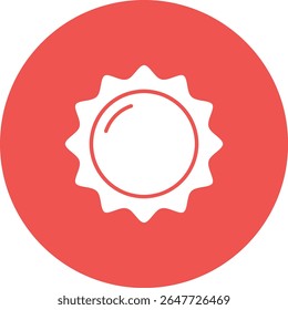 Sun vector icon. Can be used for printing, mobile and web applications.