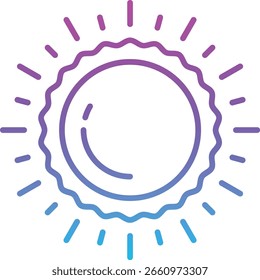 Icono de Vector solar. Se puede utilizar para aplicaciones de impresión, móviles y de Web.