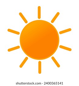 Sun vector icon design, good for website, social media, mobile app and UI illustration