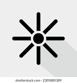 Design-Illustration für Sun-Vektorsymbol