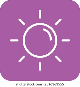 Sun Vector Icon Design Illustration