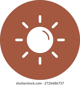 Ilustración de diseño de icono de Vector de sol