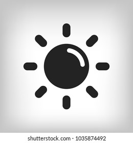 Sun vector icon. Ecology concept
